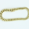 14 kt gouden armband ronde gourmette schakel .breed 5.85 mm. Met een handgemaakt bakslot